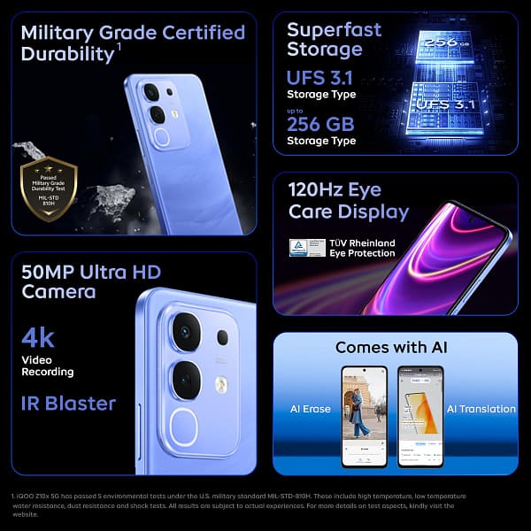 vivo iQOO Z10x Specification Details